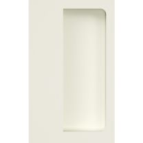 HEWI Schiebetürmuschel 539B Polyamid 99 reinweiß matt rechteckig Türstärke ab 19 mm passend für Holztüren Länge 100 mm Breite 60 mm