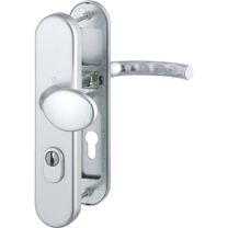 HOPPE Schutzgarnitur Tôkyô 76G/3332ZA/3410/1710 Aluminium F1 72 mm 36-46 mm