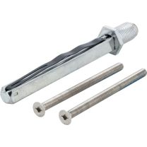 HOPPE Befestigungsset Sertos® FS-K/G 65-70 mm M5 x 75 Vierkant 9 x 90 mm
