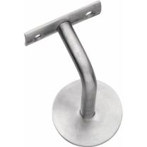 INTERSTEEL Handlaufträger Edelstahl matt Durchmesser Wandplatte 60 mm gewölbte Auflage