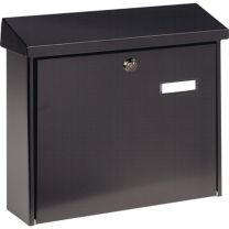BURG-WÄCHTER Briefkasten Amsterdam 867 ANT Höhe 320 mm Breite 377 mm Tiefe 115 mm anthrazit Stahl DIN C4
