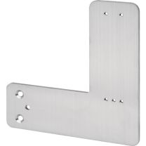 DENI Montageplatte Montage an Rohrrahmentür Türwächter DENI DIN links / rechts L210xB160mm