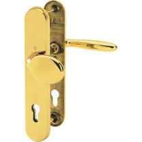 HOPPE Schutzgarnitur Pisa M76G/361A/360/151 Messing F77-R 92 mm 67-72 mm