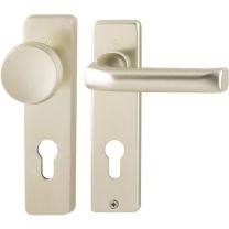 HOPPE Kurzschildgarnitur London 54/227K/202KP/AP/113 Aluminium F2 PZ eckig Wechselgarnitur