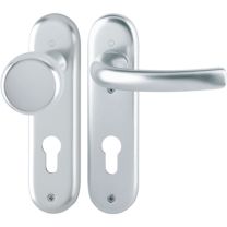 HOPPE Kurzschildgarnitur Tôkyô 53/273KP/1710 Aluminium F1 PZ abgerundet Wechselgarnitur