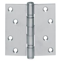 INTERSTEEL Kugellagertürscharnier Edelstahl käntig 76x76 mm DIN links / rechts matt ausziehbarer Stift