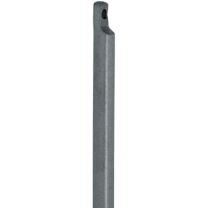 DENI Treibriegelstange mit Aussparung einseitig 1500 mm Ø 16 mm Stahl hell verzinkt