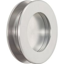 KWS Muschelgriffpaar 5254 Aluminium silberfarbig eloxiert Einlass-Ø 50 mm