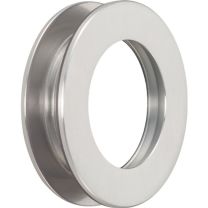 KWS Muschelgriffpaar 5255 Edelstahl matt Einlass-Ø 50 mm