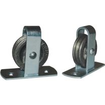 HBS-BETZ Stehrolle 496 Nut 8 mm Grauguss mit Längsplatte und gedrehter Nut