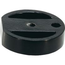 KWS Unterlage 2559 Aluminium schwarz Ø 60 mm Höhe 15 mm f. Art. 3000 258 205