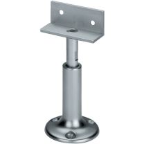 DENI Trennwandstütze Breite 60 mm Höhe 100 - 120 mm Aluminium F1 / naturfarbig höhenverstellbar