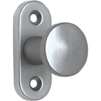 EDI Hebetürknopf Aluminium F2 / neusilberfarbig 35 mm