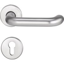 EDI Feuerschutzgarnitur Riva FS 103/103 Aluminium F1 D/D für Türstärke 40-65 mm PZ rund DIN links / rechts