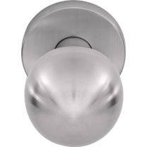 OGRO Feuerschutzkugelknopf OGRO 3548/6500 AL FS Aluminium F1 Rundrosette Vollblatt