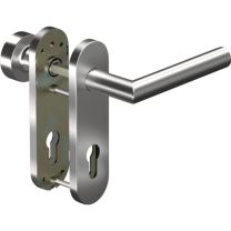 OGRO Kurzschildgarnitur CORE 8906 8MM/3020/7051 72MM Aluminium F1 PZ abgerundet Wechselgarnitur