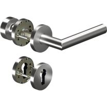 OGRO Feuerschutzgarnitur 8906/3020/6501/6612 Aluminium AL D/K für Türstärke 38 - 63 mm PZ rund DIN links / rechts
