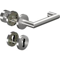 OGRO Feuerschutzgarnitur 8907/3020/6501/6612 Aluminium AL D/K für Türstärke 38 - 63 mm PZ rund DIN links / rechts