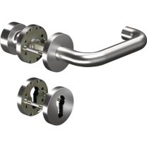 OGRO Feuerschutzgarnitur 8100/3020/6501/6612 Aluminium AL D/K für Türstärke 38 - 63 mm PZ rund DIN links / rechts