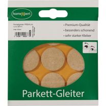 JeCo Parkettgleiter Premium 28 mm Filz natur rund selbstklebend