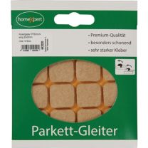 JeCo Parkettgleiter Premium 20 x 20 mm Filz natur eckig selbstklebend