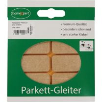 JeCo Parkettgleiter Premium 20 x 40 mm Filz natur eckig selbstklebend
