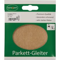 JeCo Parkettgleiter Premium 80 x 95 mm Filz natur eckig selbstklebend