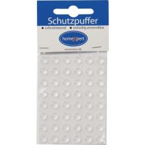 JeCo Schutzpuffer Clear 7,9 mm Kunststoff transparent Linse selbstklebend