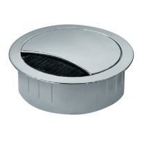 BMB Kabeldurchführung EXIT R Zamak Edelstahl Optik Einlass-Ø 80 mm