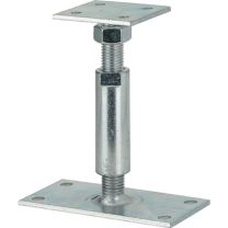 VORMANN Podeststützenschuh 150 x 70 / 70 x 80 mm Stahl blau verzinkt zum Aufschrauben