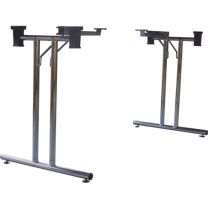 BMB Klapptisch-Gestell Chrom poliert Höhe 710 - 715 mm Befestigungsschrauben