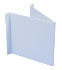 JeCo Winkelschild L148xB148mm blanko weiß f. Folienschilder Ku.