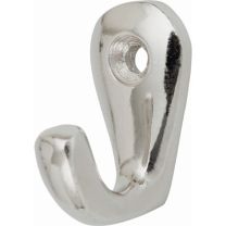 HERMETA Handtuchhaken 0557 1 Haken Höhe 36 mm Aluminium poliert Ausladung 27 mm