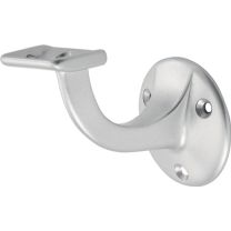 HERMETA Handlaufträger 3502 Aluminium silberfarbig eloxiert Durchmesser Wandplatte 56 mm gerade Auflage