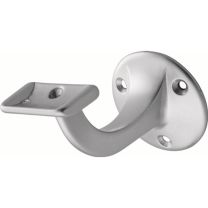 HERMETA Handlaufträger 3507 Aluminium silberfarbig eloxiert Durchmesser Wandplatte 56 mm gerade Auflage