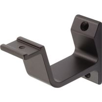 HERMETA Handlaufträger 3550 Aluminium schwarz kunststoffbeschichtet gerade Auflage