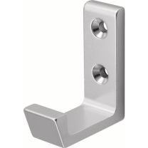 HERMETA Mantelhaken 0139 einfach Ausladung 41 mm Aluminium silberfarbig eloxiert Höhe 47 mm