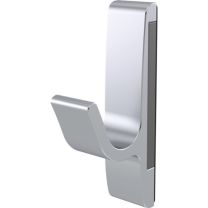 HERMETA Magnet-Mantelhaken 0150 einfach Ausladung 40 mm Aluminium silberfarbig eloxiert Höhe 85 mm