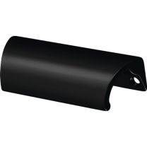 HERMETA Möbelgriff schwarz kunststoffbeschichtet 78 mm