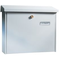 BURG-WÄCHTER Briefkasten Amsterdam 867 W Höhe 320 mm Breite 377 mm Tiefe 115 mm weiß Stahl DIN C4