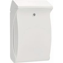 BURG-WÄCHTER Briefkasten Swing 4905 W Höhe 419 mm Breite 271 mm Tiefe 129 mm weiß Kunststoff DIN C4