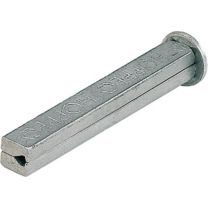 HOPPE Vierkantstift I-Profilstift Vierkant 8 x 60 mm Eisen verzinkt geteilt