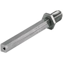HOPPE Vierkantstift FDW-Profilstift Vierkant 10 x 100 mm Eisen verzinkt geteilt M12 x 1,25