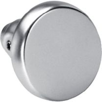 AMF Türknopflochteil 477L Leichtmetall F1 / silberfarbig gerade rund 50 mm