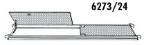 HYMER Bühne mit Durchstiegsklappe 2,95x0,65 m (627324)