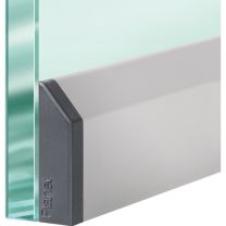 PLANET Türdichtung KG-SM-Set schmal 1-seitig Länge 959 mm Aluminium silberfarben eloxiert Glastüren