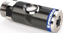 PROMAT Druckknopf-Sicherheitskupplung DN 7,4,drehb.Alu.Gew.G 1/4 AG Zoll 9mm