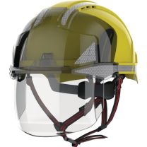JSP Industriekletterhelm EVO® VISTAshield® Dualswitch gelb/rauch ABS EN 397, EN 50365, EN 12492