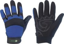 ELYSEE Kunstlederhandschuhe Master Gr.10 schwarz/blau Kunstleder