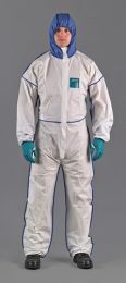 ANSELL Schutzoverall AlphaTec® 1800 Comfort Gr.M weiß/blau PSA III